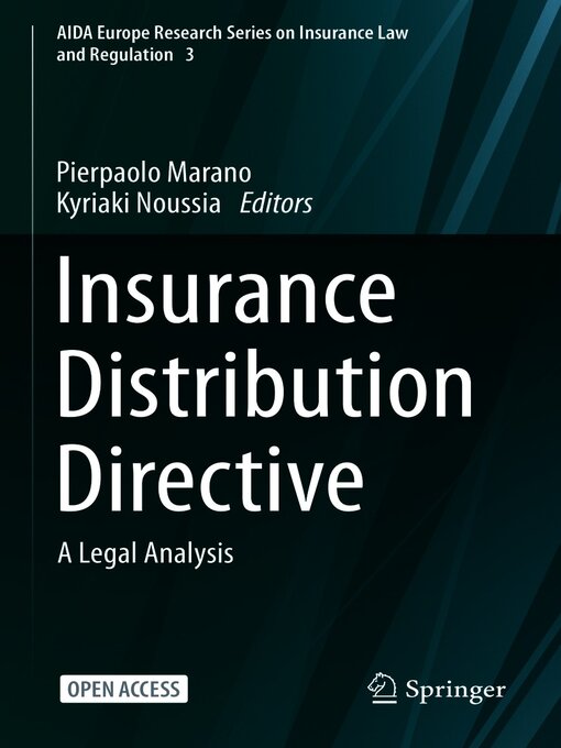 Title details for Insurance Distribution Directive by Pierpaolo Marano - Available